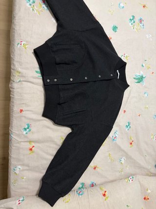 Chaqueta bomber negra
