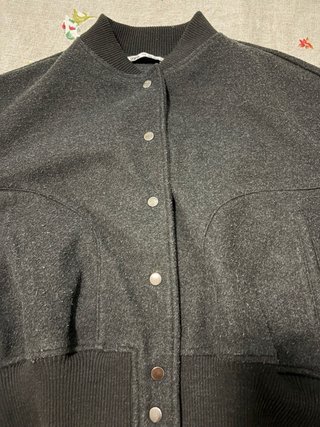 Chaqueta bomber negra