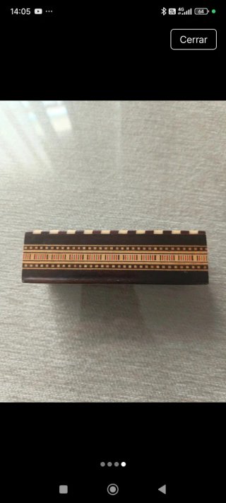 Caja de dados vintage de madera
