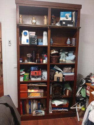Librería Estantería Madera y Metal