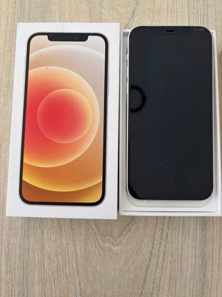iPhone 12 Blanco con bateria de Apple nueva