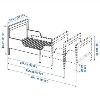 Cama infantil Ikea madera marrón