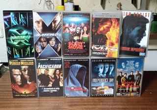 Lote 10 Películas VHS Acción/Aventura/Terror