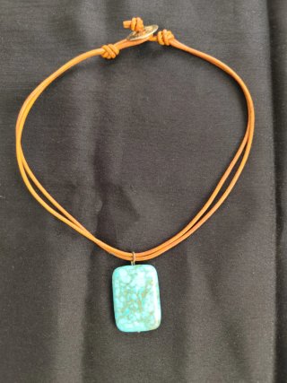 Colgante Turquesa Rectangular