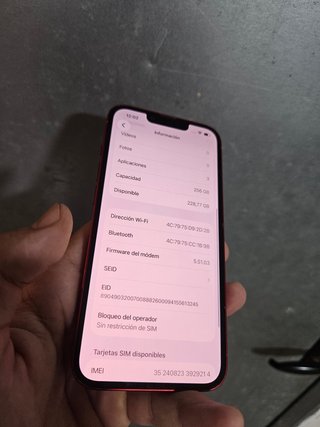 iPhone 13 256GB Rojo