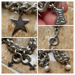 Pulsera Maldita Rita Eslabones Gruesos Charms Perl