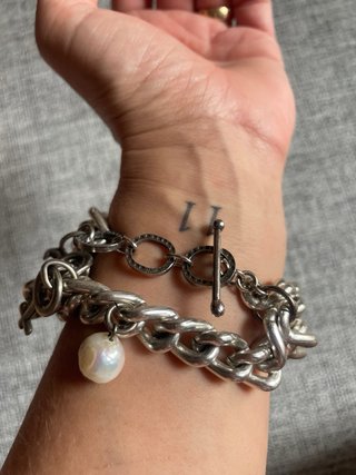 Pulsera Maldita Rita Eslabones Gruesos Charms Perl