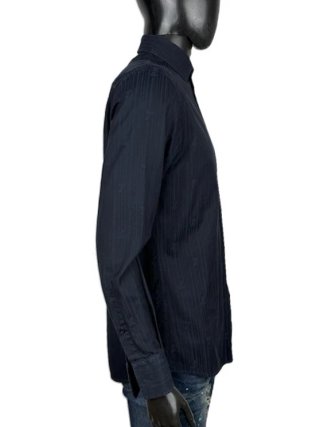 Versace Collection Camicia Uomo 39 M Blu Jacquard