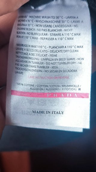 Camiseta Prada Negra Logo Talla M