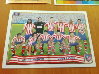 3 cromos fútbol Atlético de Madrid