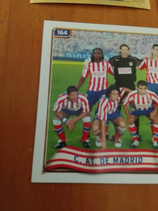 3 cromos fútbol Atlético de Madrid