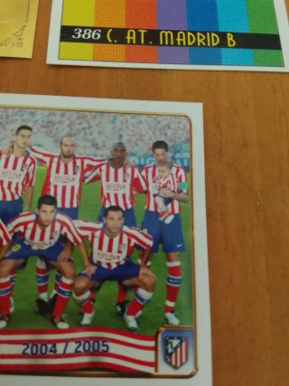 3 cromos fútbol Atlético de Madrid