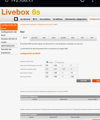 Livebox 6s Router de Fibra de Orange (ZTE F6640P)