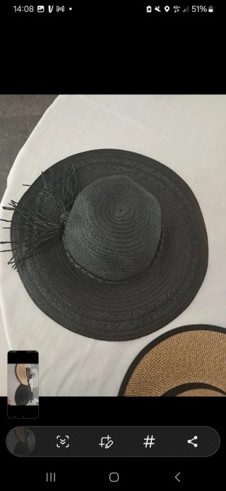 Lote 2 Sombreros Verano Beige y Negro