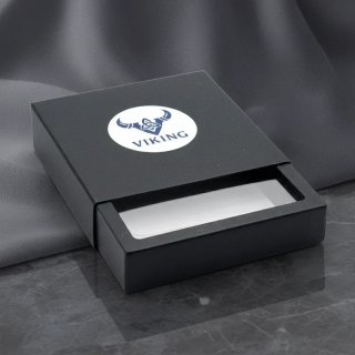 Pulsera Martillo de Thor Mjolnir Negra y Plateada