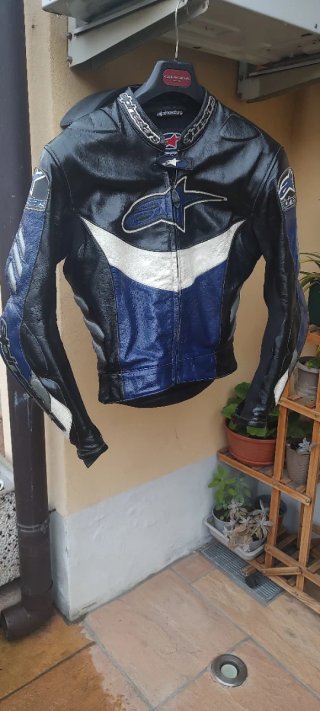 Tuta in pelle Alpinestars divisibile