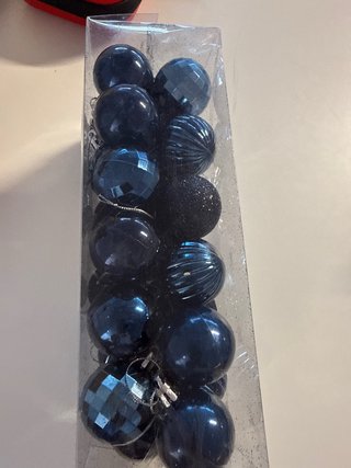 Decorazioni Natalizie Blu Scuro