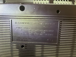 Radiocasete Sanyo 1978