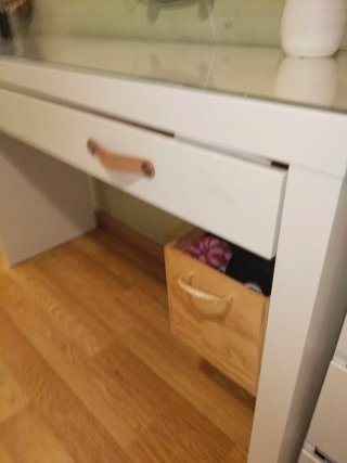 Tocador Malm Ikea Blanco y Cristal