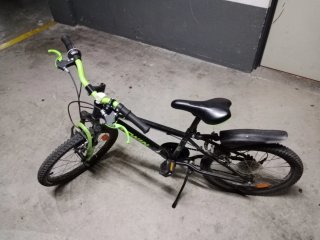 Bicicleta B'TWIN 26 Negra y Verde