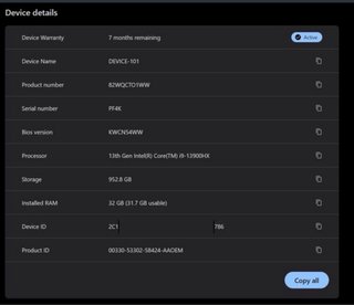 Lenovo Legion Pro 7i RTX 4080 i9 32GB