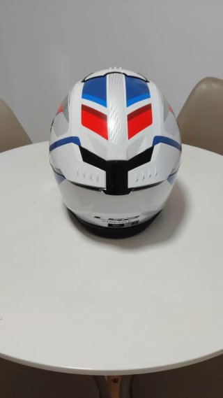 Casco LS2 Stream 2 Blanco Azul Rojo