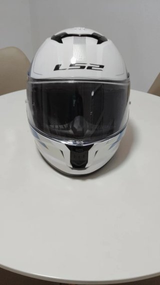 Casco LS2 Stream 2 Blanco Azul Rojo