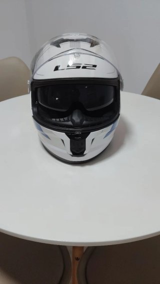 Casco LS2 Stream 2 Blanco Azul Rojo
