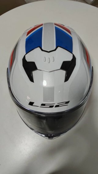 Casco LS2 Stream 2 Blanco Azul Rojo