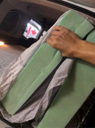 Materassino in schiuma per camper in 3 parti