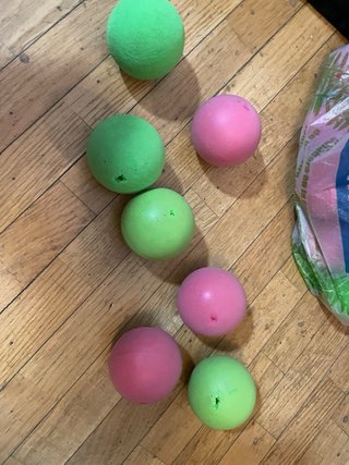 Pelotas de goma espuma (pack)