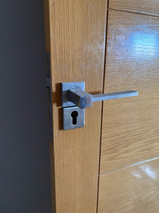 Puerta madera maciza + marco 190x72cm