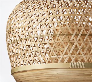 Lámpara techo bambú MISTERHULT IKEA