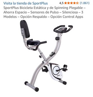 Bicicleta Estática con Respaldo SportPlus+