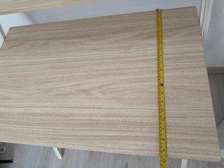 Mesa escritorio plegable madera y metal