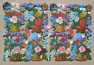 Lamina Cromos troquelados MLP 934. Flores Mariposa