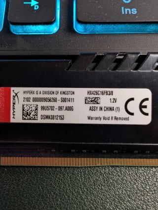 Memoria RAM DDR4 HyperX Fury 8GB