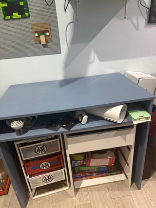 Escritorio juvenil azul