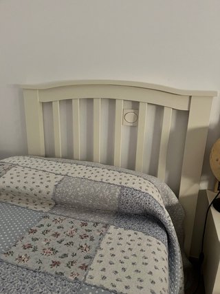 Cabecero de cama blanco 90 cm