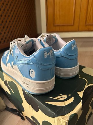 Zapatillas BAPE STA Azul y Blanco