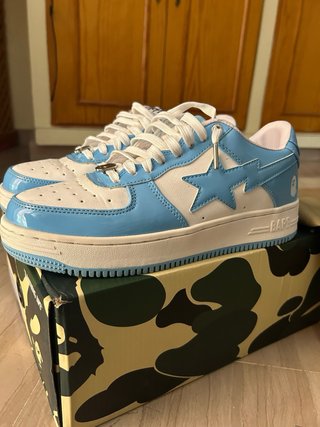 Zapatillas BAPE STA Azul y Blanco