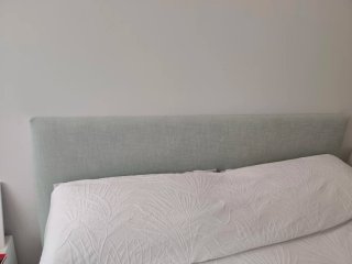 Cabecero Cama 150 Tela Verde Agua.