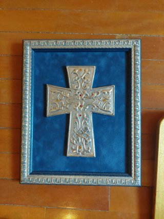 Conjunto de 3 cuadros motivos religiosos