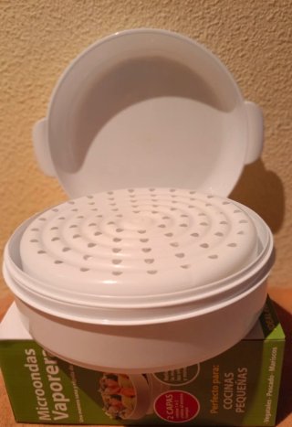 Vaporera Microondas 2 Capas