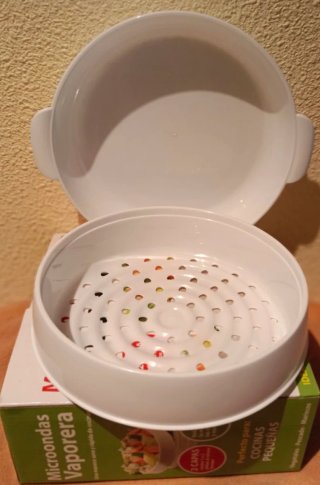 Vaporera Microondas 2 Capas