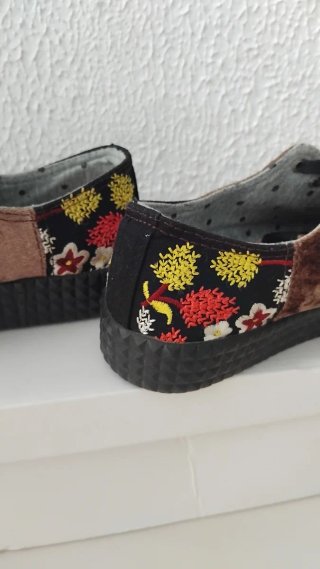Zapatillas Kylie Terciopelo Talla 39 PEQUEÑA