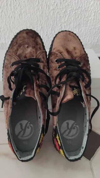 Zapatillas Kylie Terciopelo Talla 39 PEQUEÑA