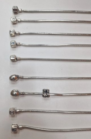 Conjunto 16 Pulseras Pandora y Chamilla -Plata 925