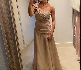 Vestido de fiesta champán talla XXS