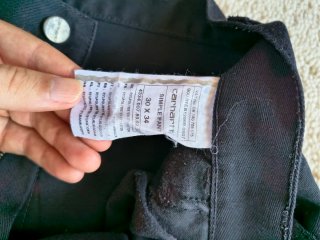 Carhartt Pantalón Corto Negro Talla 30